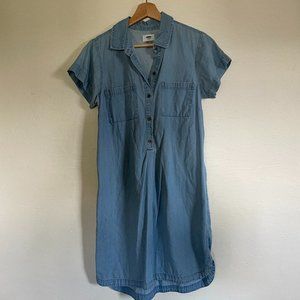 Women's Small Old Navy Chambray Midi Dress